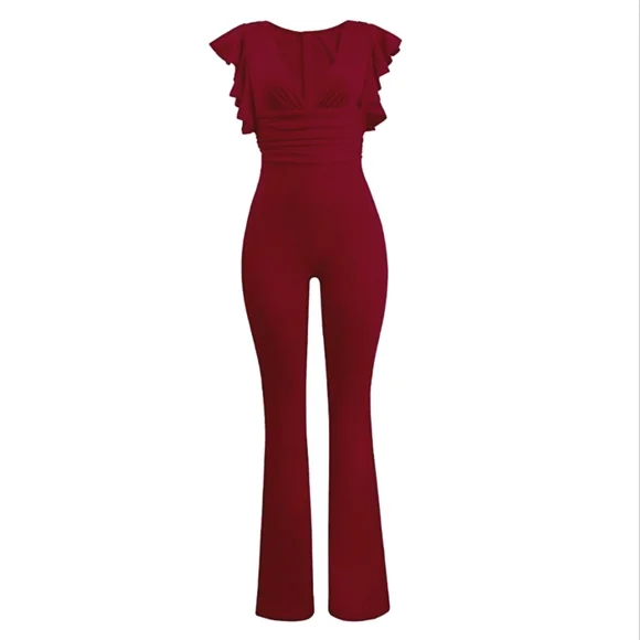 Red Jumpsuit - Picture 2 of 8